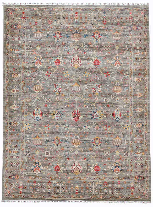Arts & Crafts in Beige & Grey, 363 × 276 cm