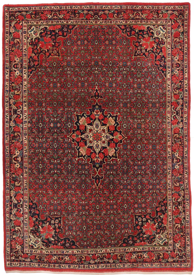 Antique Bidjar Rug – circa 1920, 205 × 144 cm