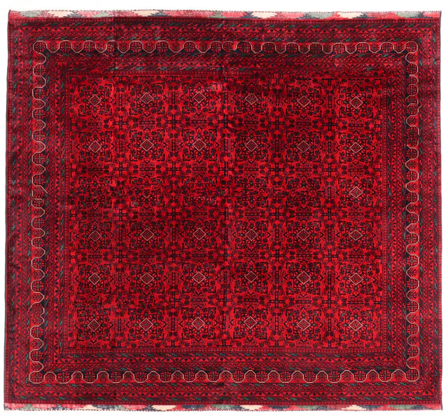 Khal Mohammad Afghan rug, 256 × 245 cm