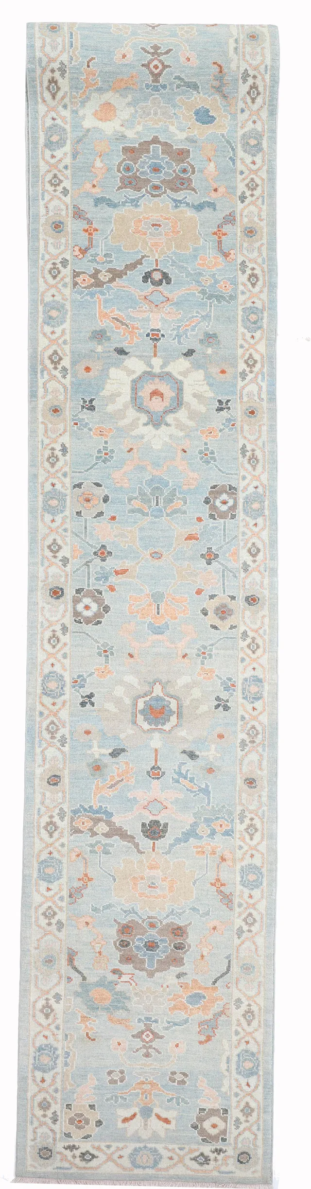 Persian Sultanabad Blue Runner, 728 × 89 cm