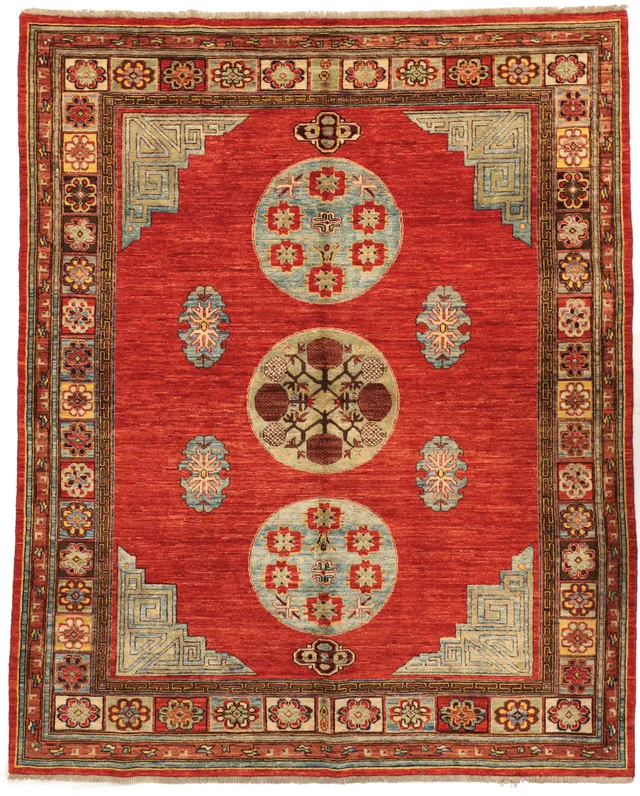 Khotan Samarkand Design Part Silk, 247 × 195 cm