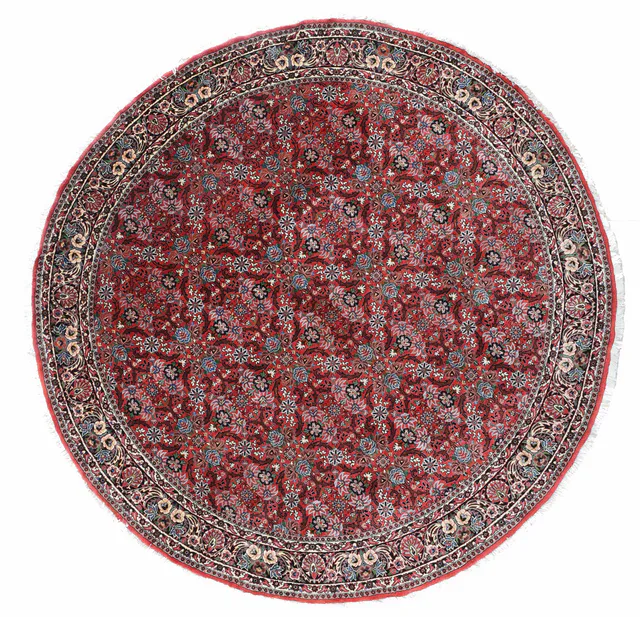 Fine Bidjar/Bijar Circular Rug, 254 × 254 cm