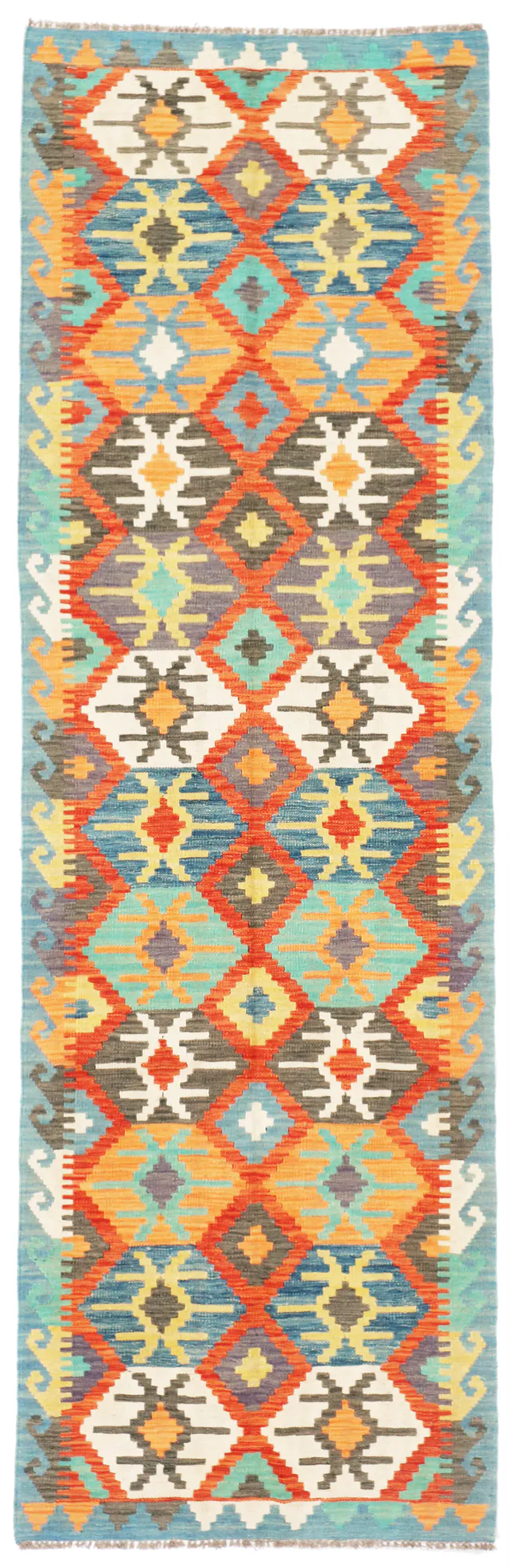 Shirvan Design Blue Runner, 297 × 85 cm