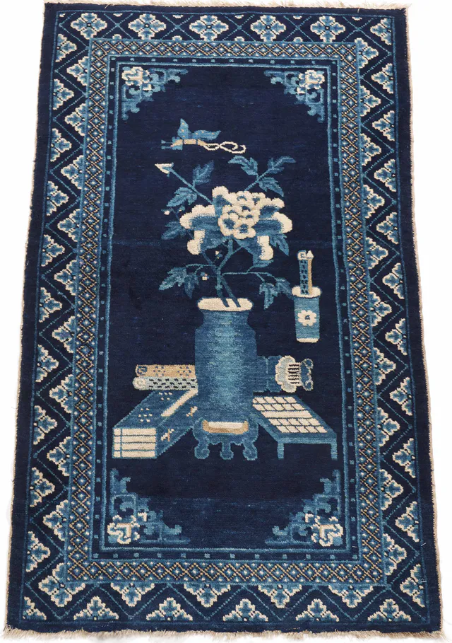 Chinese Paotou/ Baotou Rug in, 121 × 72 cm