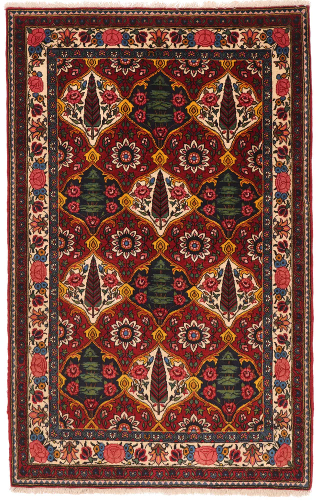 Persian Chaleshotor Rug – Green, 167 × 107 cm