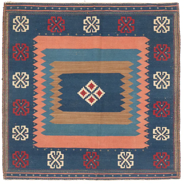 Sofreh Sirjan Kilim, 148 × 148 cm