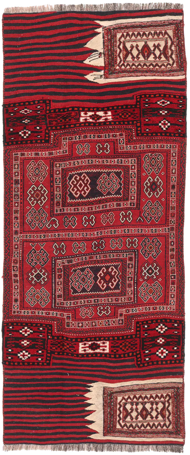 Persian Lori rug, 212 × 88 cm