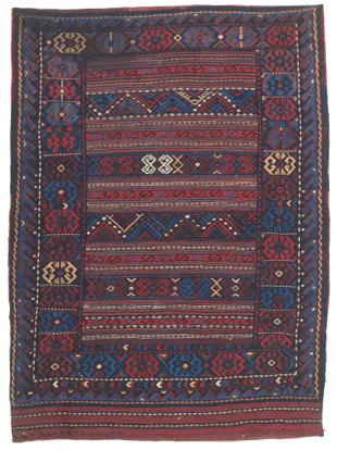 Kurdi Gouchan SaddleBag, 110 × 82 cm