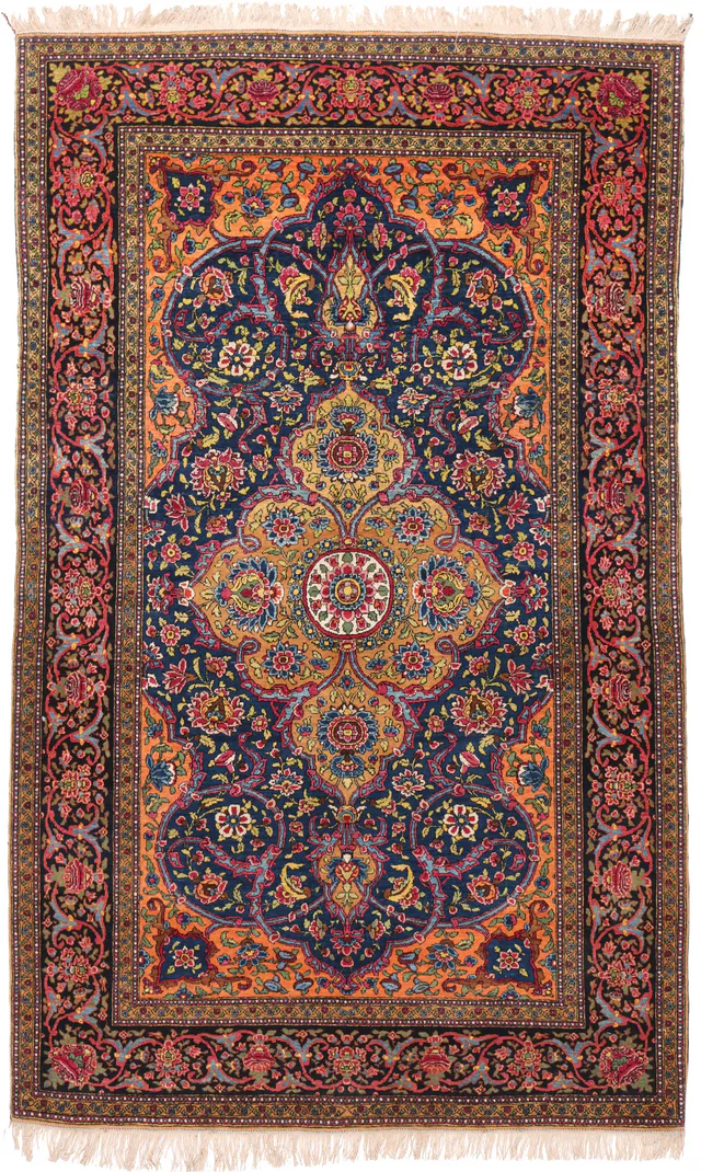 Antique Fine Isfahan Rug – circa 1910, 235 × 142 cm