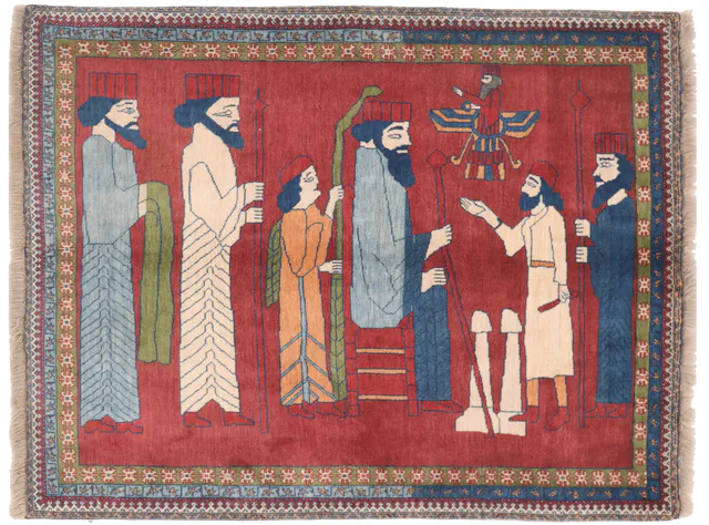 Fine Kashgai Rug, circa, 138 × 110 cm