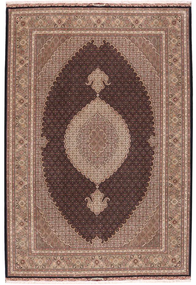Persian Tabriz Mahi rug with silk highlights, 314 × 205 cm
