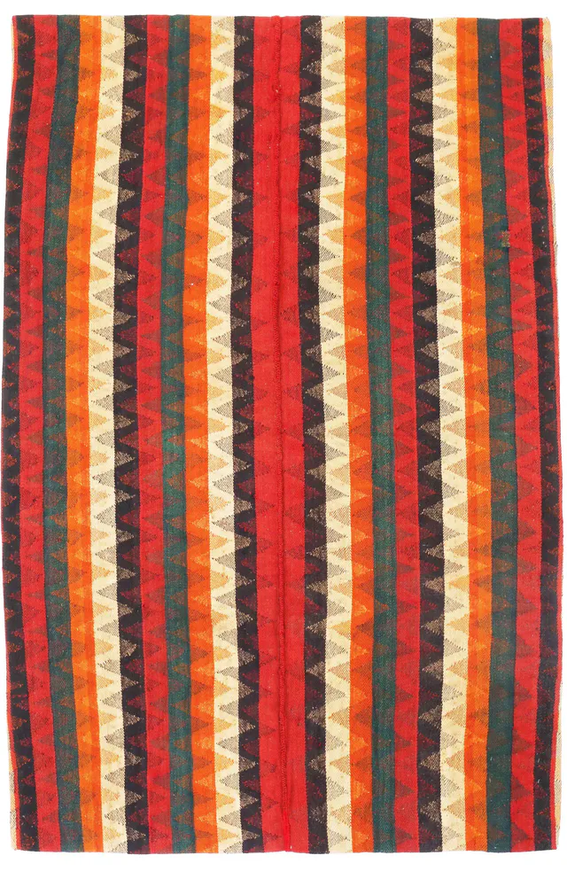 Multi Colour Nomadic Weave Lahaf Jajim, 205 × 135 cm