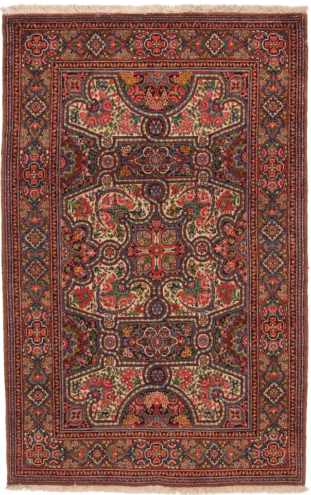 Pair of Antique Kermanshah Rugs – circa 1920, 207 × 130 cm