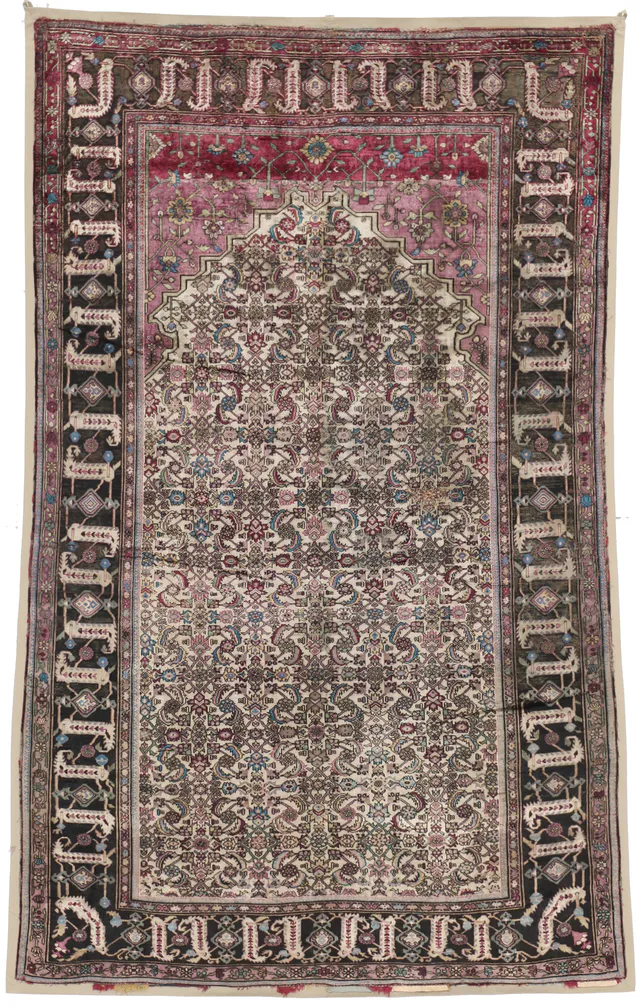 Ferehan Antique Silk Rug, 205 × 122 cm
