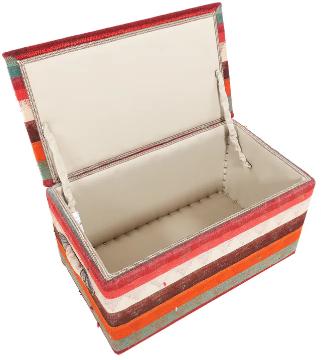 Kashgai Ottoman Storage Box, 80 × 47 cm