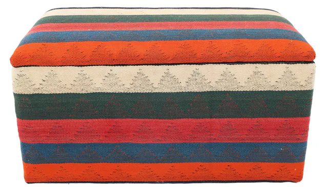 Kashgai Ottoman Storage Box, 80 × 47 cm