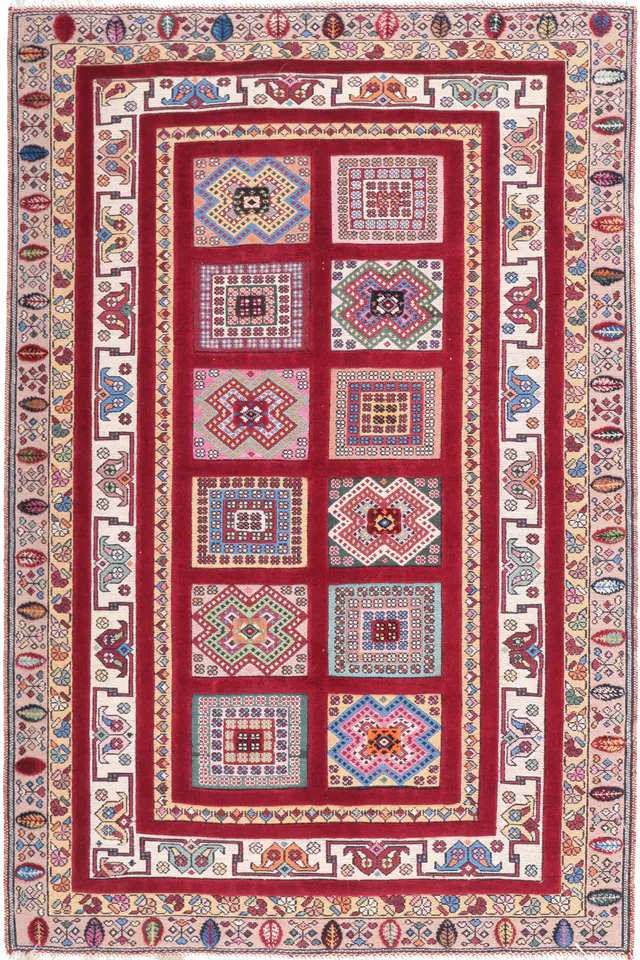 Afshar Sirjan Kilim, 168 × 116 cm