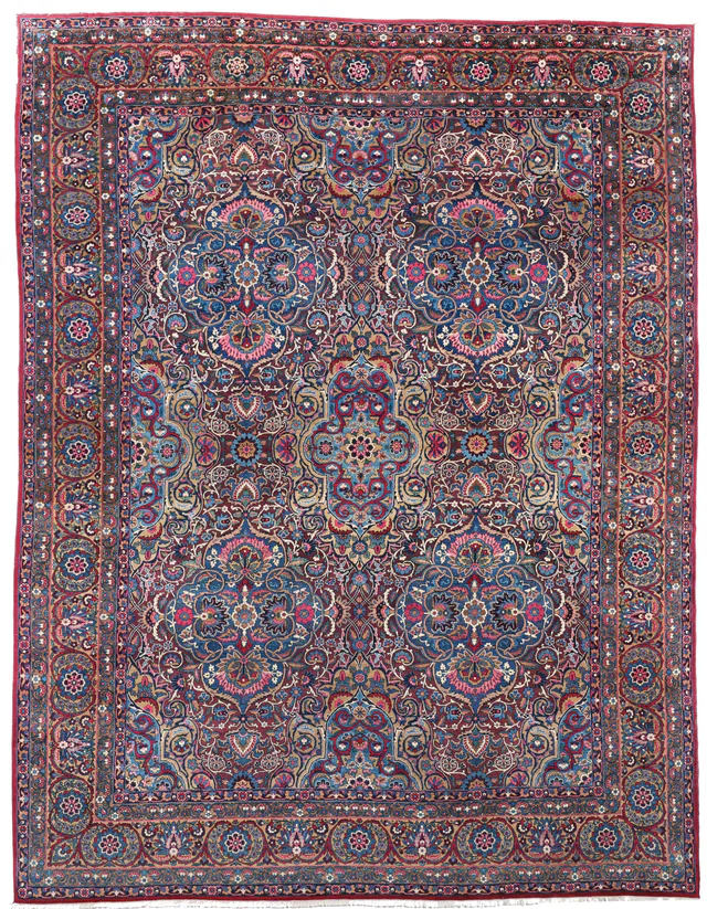 Antique Persian Yazd Rug, 424 × 311 cm