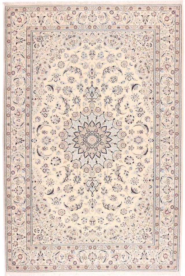 Persian Nain 9la Rug with Silk Highlights, 304 × 203 cm