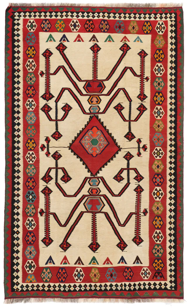 Nomadic Kashgai Qashgai Rug, 256 × 153 cm