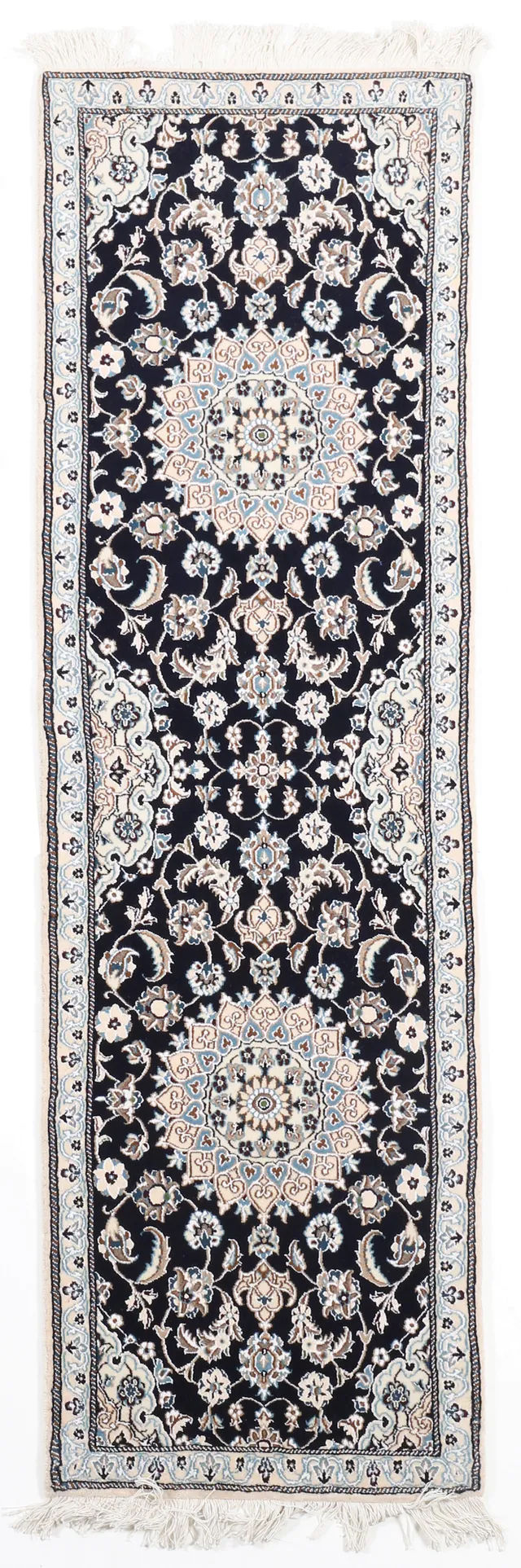 Nain 9La Dark Blue – Runner in, 198 × 62 cm