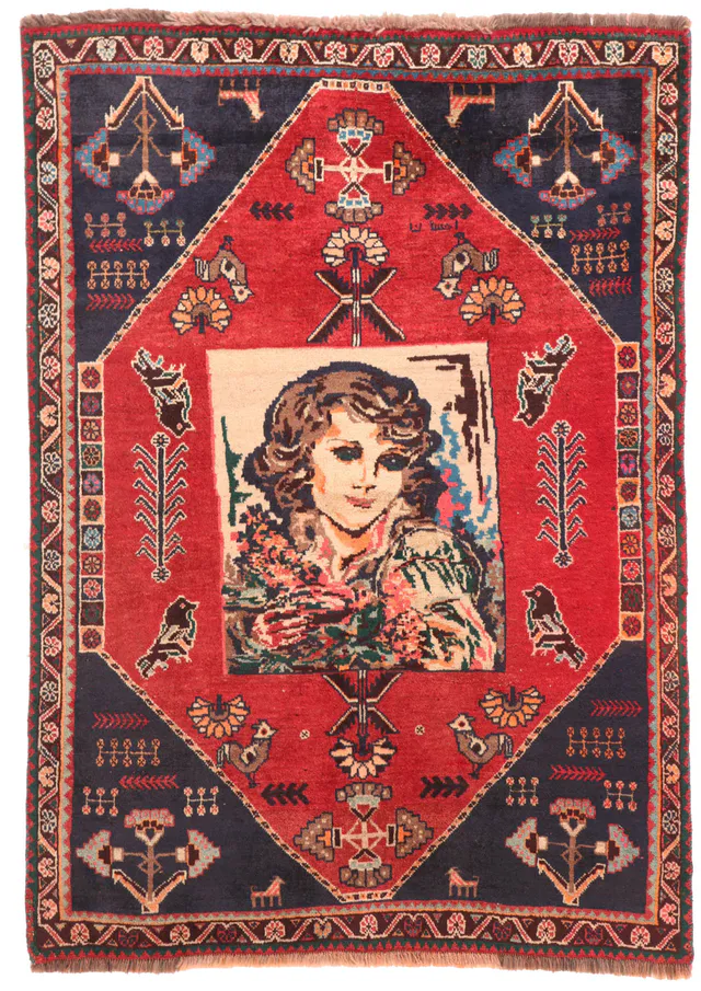 Nomadic Kashgai Qashgai rug, 147 × 106 cm