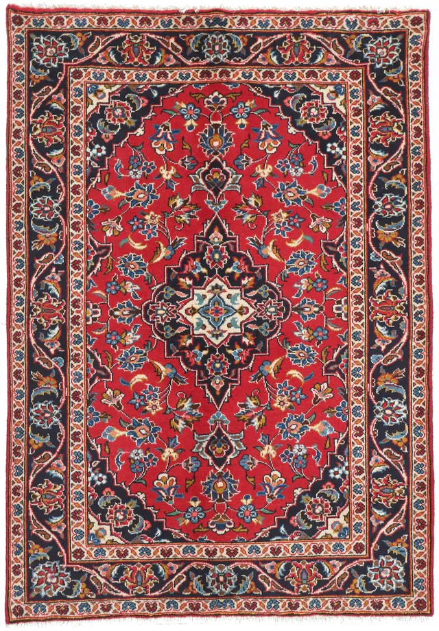 Persian Keshan / Kashan Rug, 143 × 101 cm