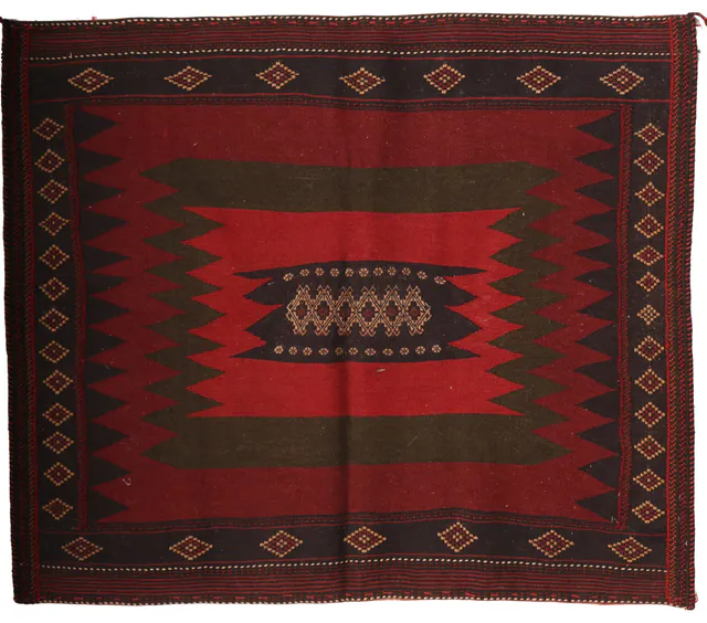 Sofreh Sirjan Kilim, 113 × 134 cm