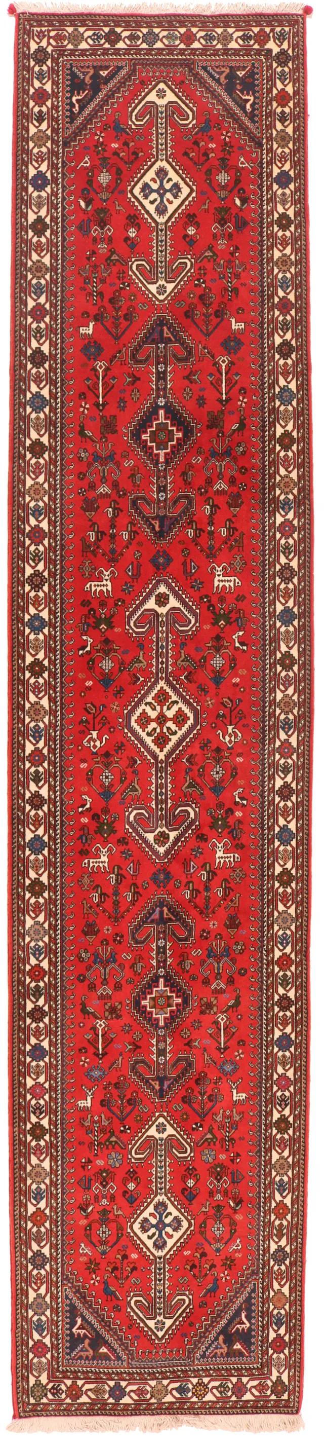 Persian Nasrabad Runner – 13 x 2'7, 398 × 84 cm