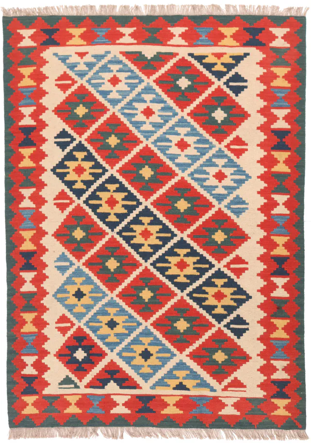 Kashgai or Qashkai Kilim, 196 × 143 cm