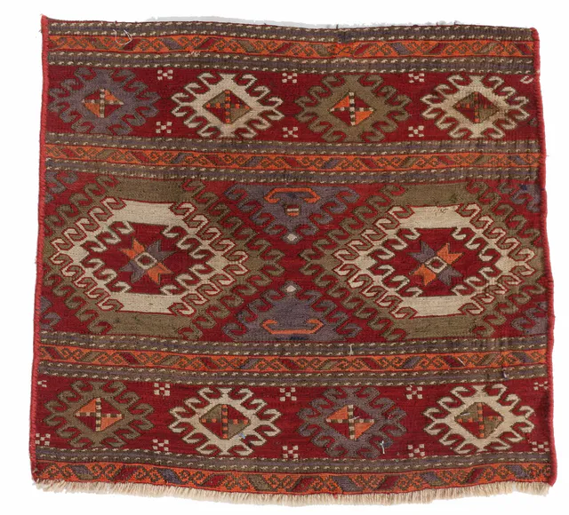 Antique Shahsavan soumak Kilim circa 1900, 50 × 40 cm