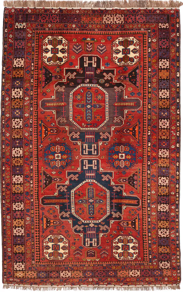 Caucasian Shirvan Antique Carpet – circa 1910, 310 × 198 cm