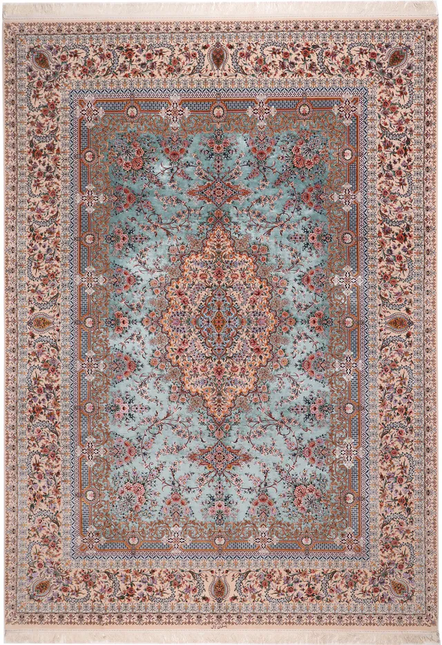 Fine Isfahan Silk ground signed by Nael, 371 × 263 cm
