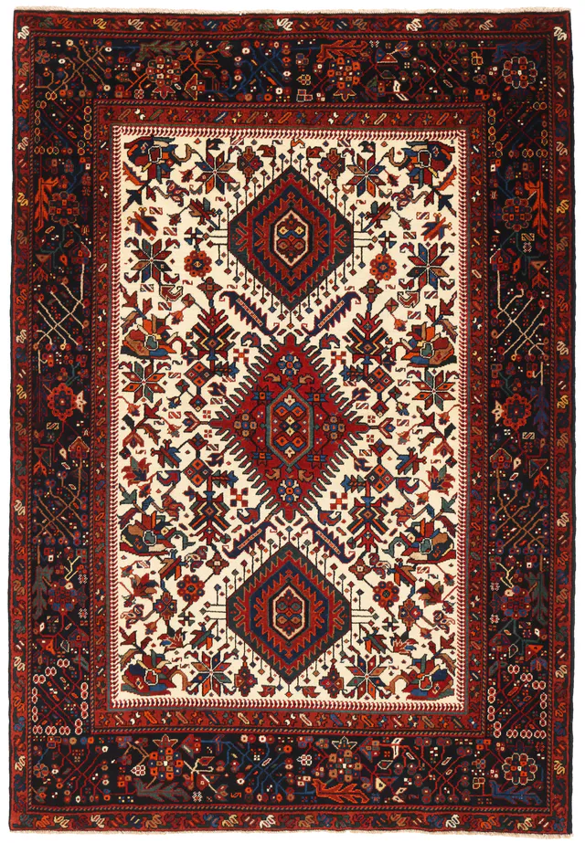 Persian Karadja Antique Rug – circa 1920, 207 × 143 cm