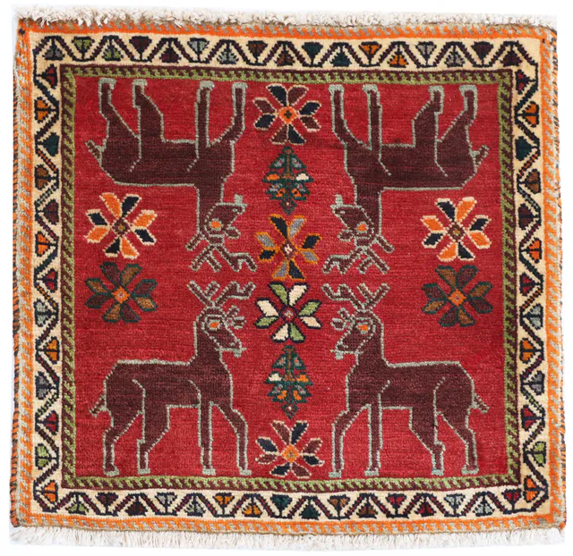 Kashgai / Qashgai Persian rug, 53 × 56 cm
