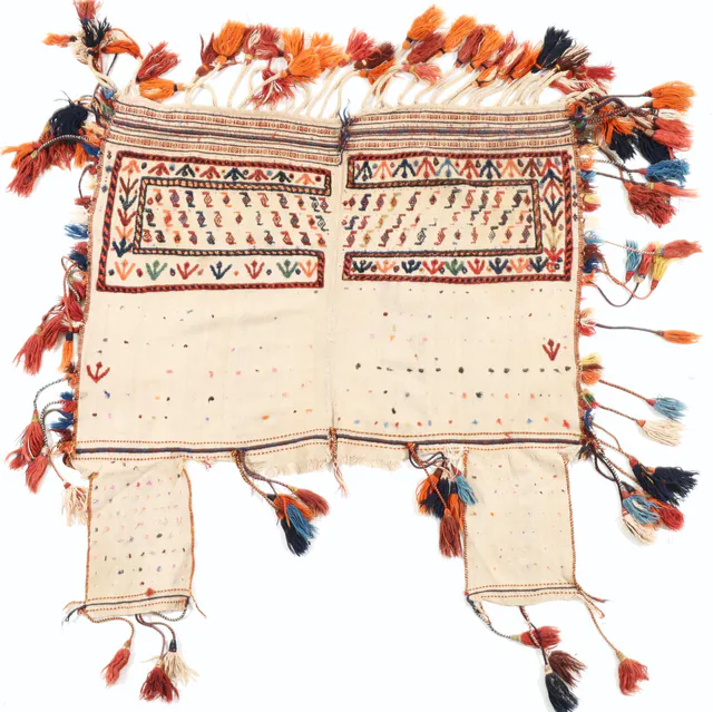 Horse Saddle Kashgai circa 1960 in, 148 × 145 cm