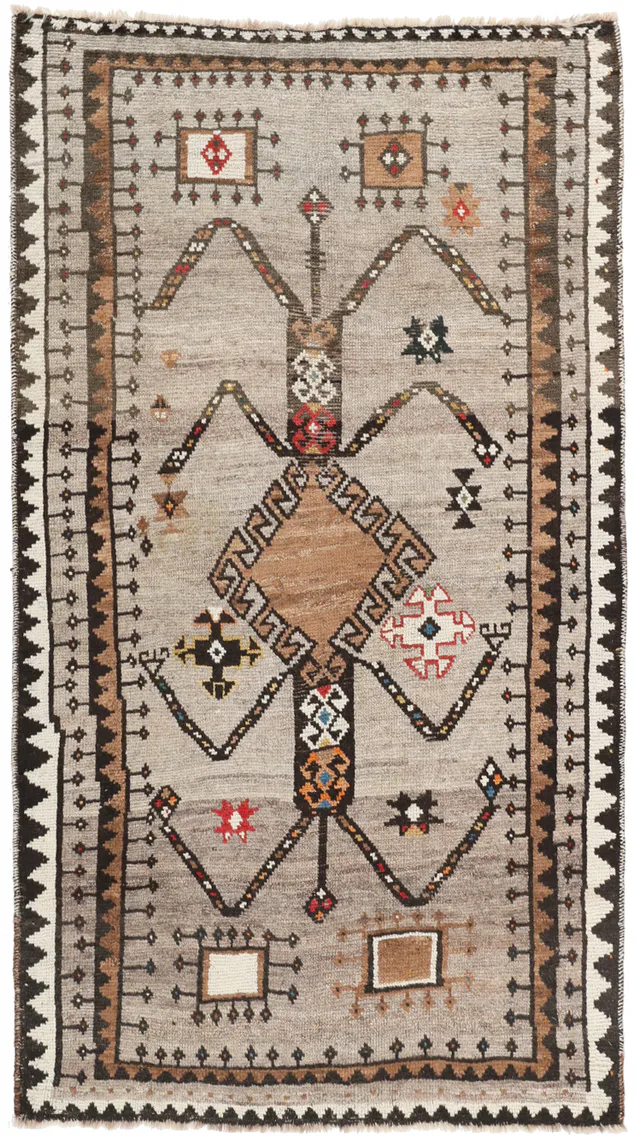Persian Gabbeh Rug, 210 × 118 cm