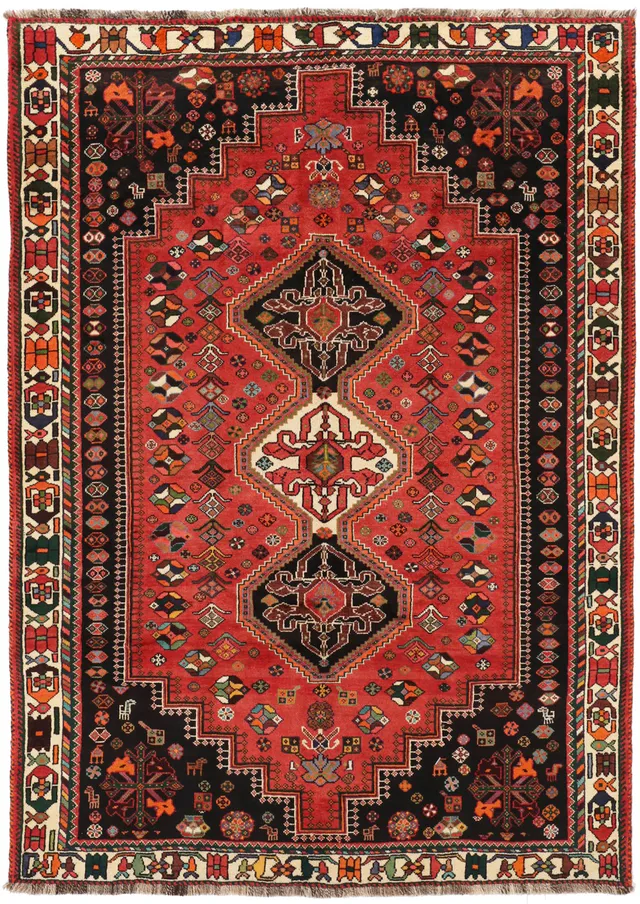 Nomadic Shiraz Persian Rug in, 248 × 175 cm