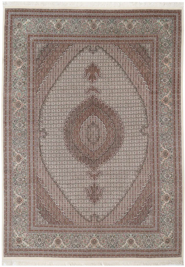 Persian Tabriz Mahi fine with silk Highlight rug, 350 × 248 cm