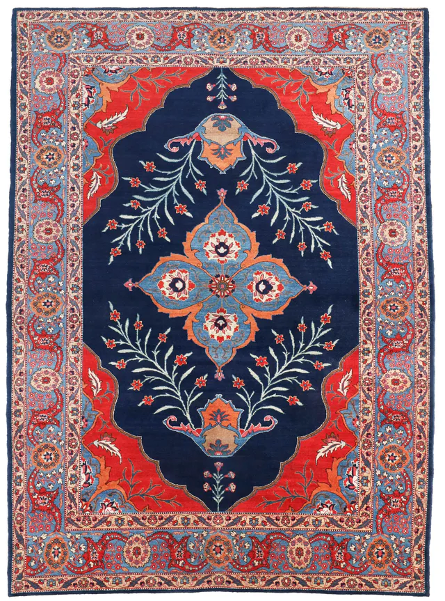 Persian Tabriz rug, 332 × 220 cm
