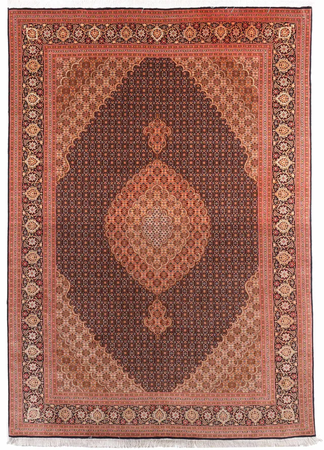 Tabriz Mahi Fine with silk highlights in, 302 × 199 cm
