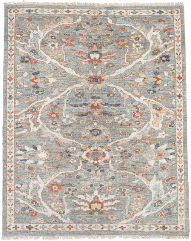 Persian Sultanabad Rug – 6'3 x 5, 194 × 155 cm