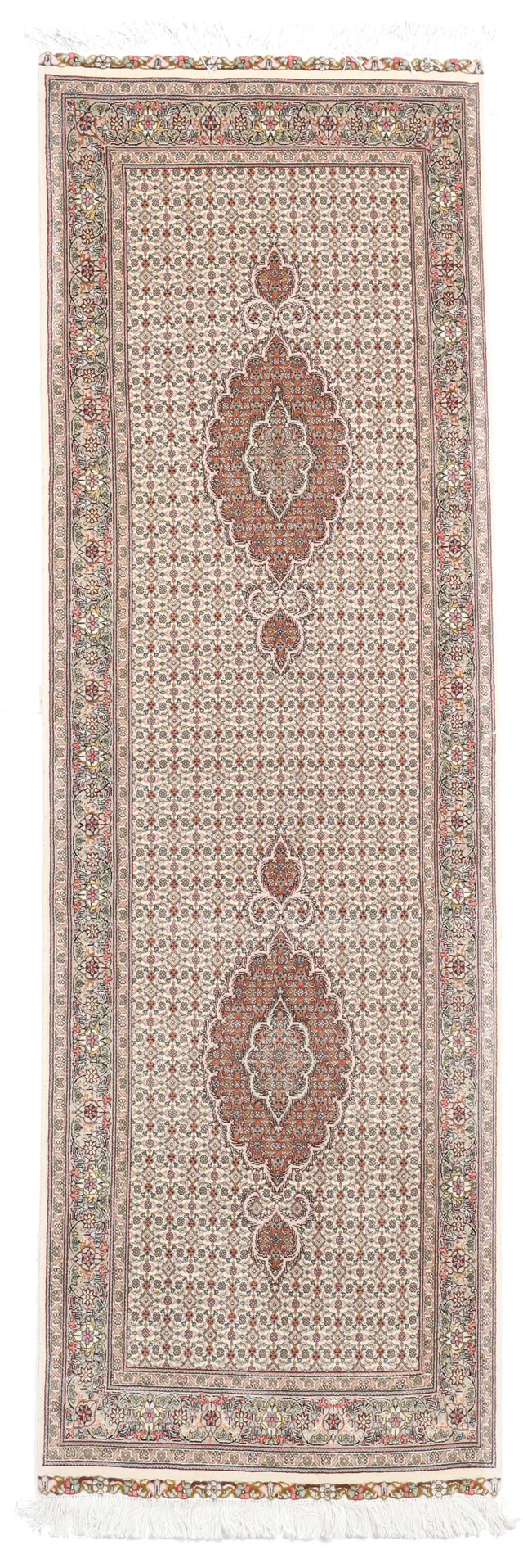 Fine Tabriz Runner with Silk Highlights, 259 × 83 cm