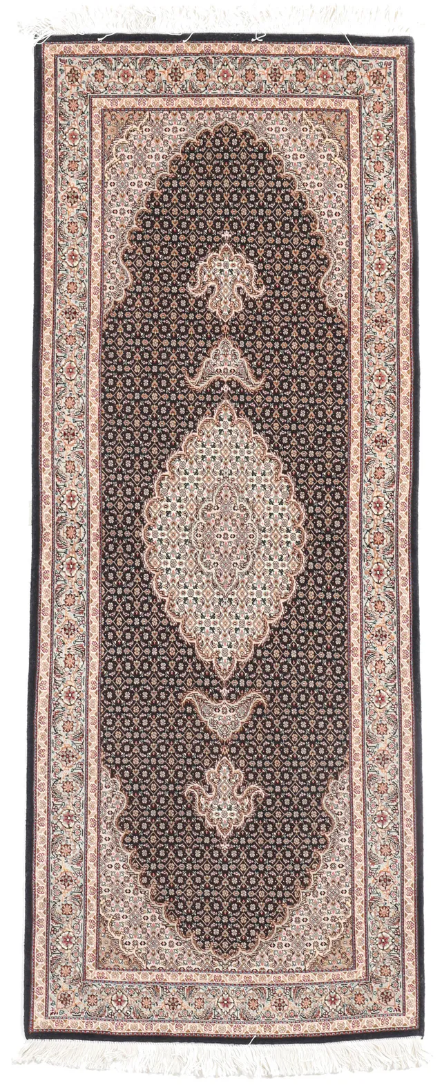 Fine Tabriz Runner with Silk Highlights, 208 × 80 cm