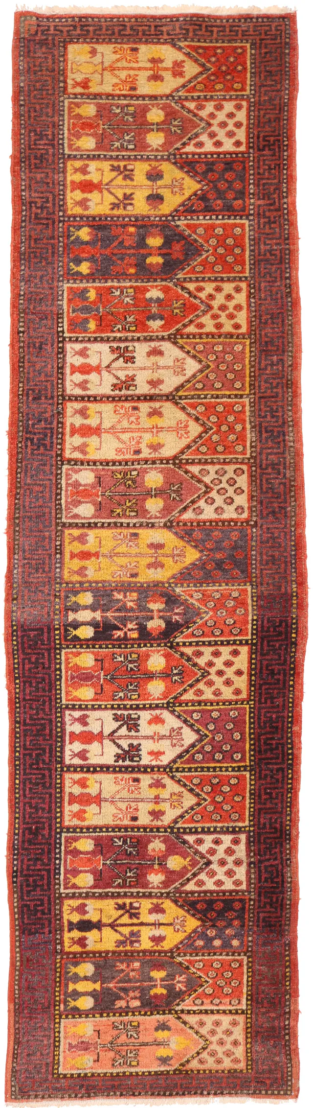 Khotan Saf Prayer Rug, circa 1920, 274 × 73 cm