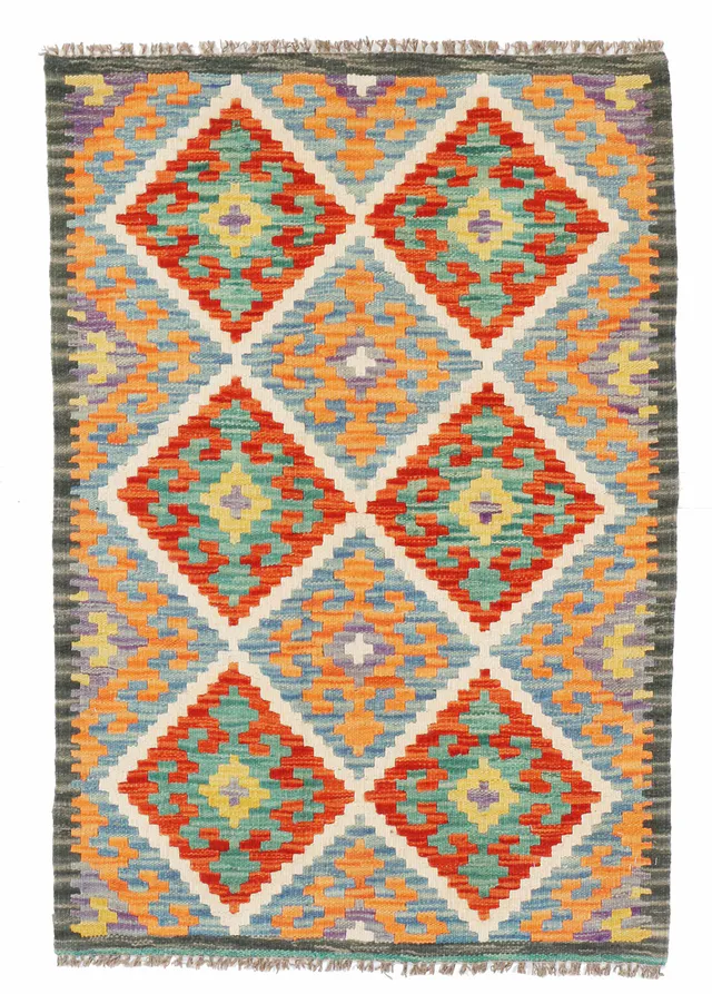 Multicoloured Shirvan Kilim, 131 × 88 cm