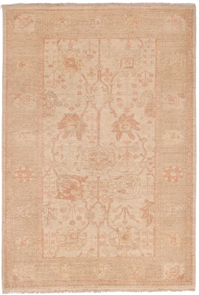Garous / Ziegler design Rug – Red – 6 x 4, 180 × 124 cm
