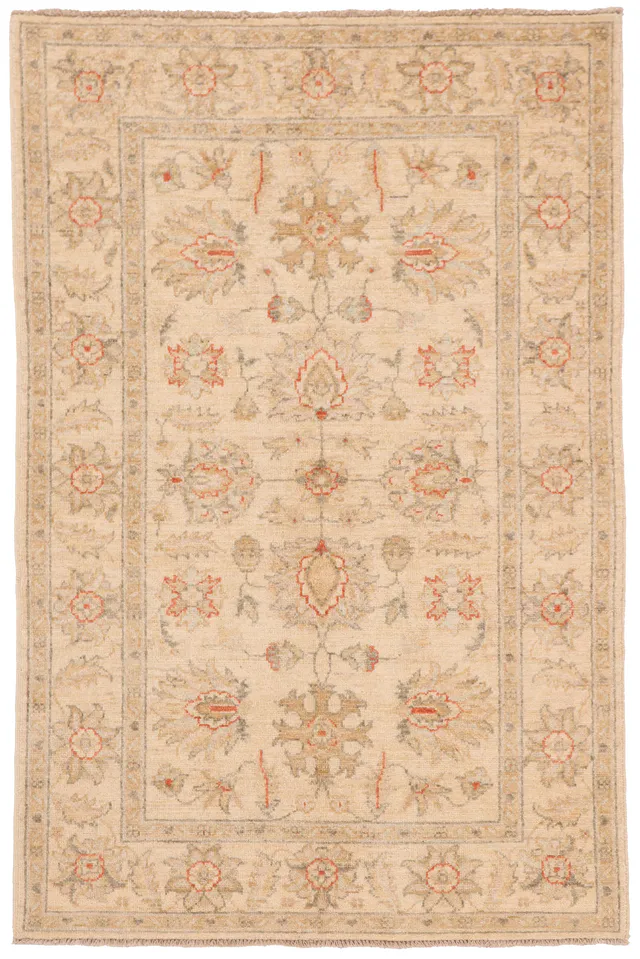 Garous Ziegler Design Rug – Beige 5 x 3, 153 × 99 cm