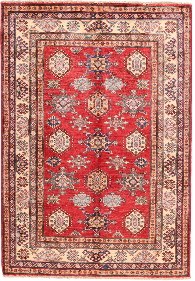 Caucasian Kazak design rug red, 181 × 124 cm