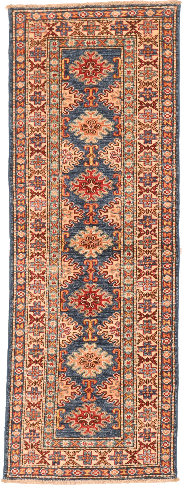 Caucasian Kazak design runner rug, 181 × 59 cm